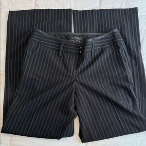 Moda International Black Pinstripe Wide Leg Pants